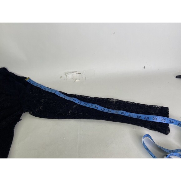 Tripp NYC Black Lace Up Corset Style Zip Hoodie Womens Plus Size 1 1X Goth Emo - Picture 12 of 13